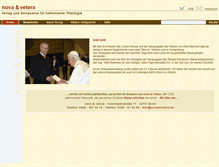 Tablet Screenshot of novaetvetera.de